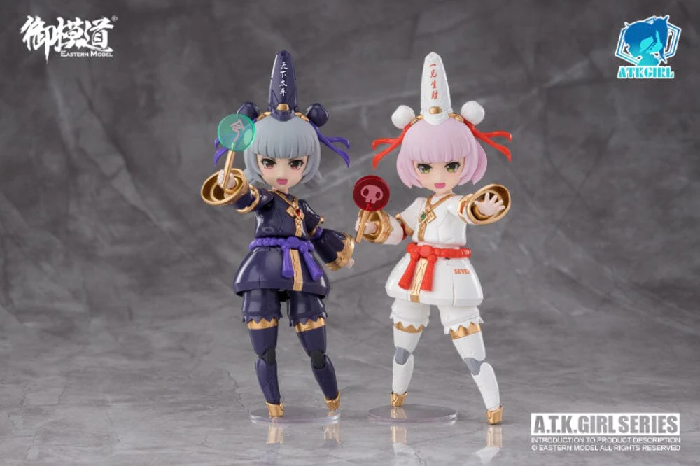 A.T.K. Girl Black and White Impermanence Set of 2 Figures (Collection Card Ver.) 1/12 Scale Model Kit - Image 20