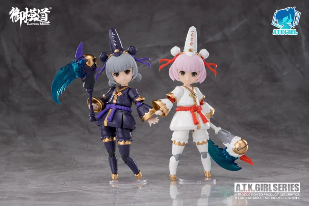 A.T.K. Girl Black and White Impermanence Set of 2 Figures (Collection Card Ver.) 1/12 Scale Model Kit - Image 23