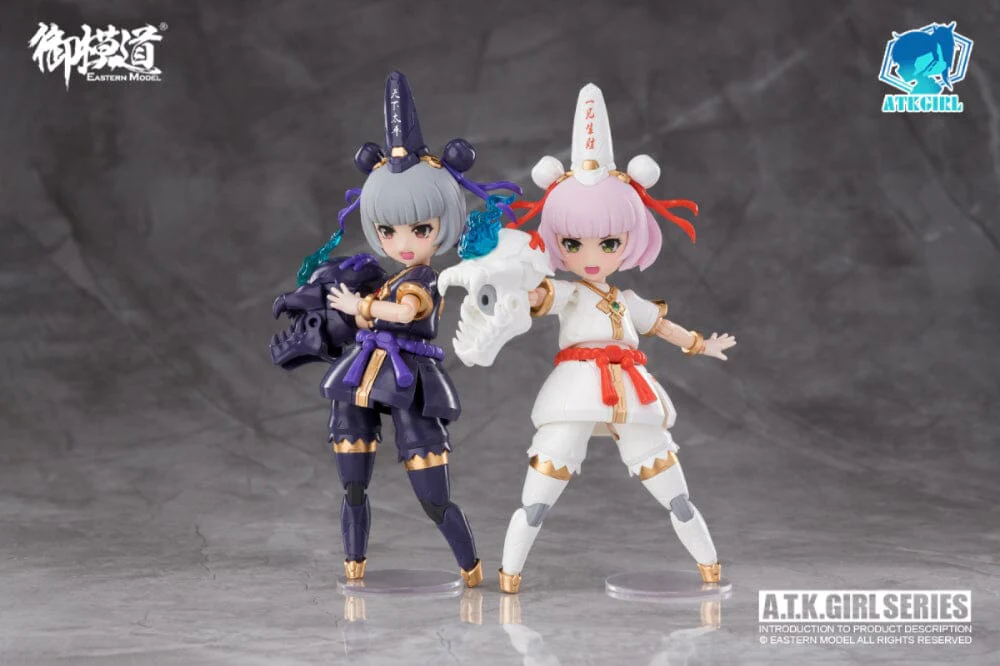 A.T.K. Girl Black and White Impermanence Set of 2 Figures (Collection Card Ver.) 1/12 Scale Model Kit - Image 26