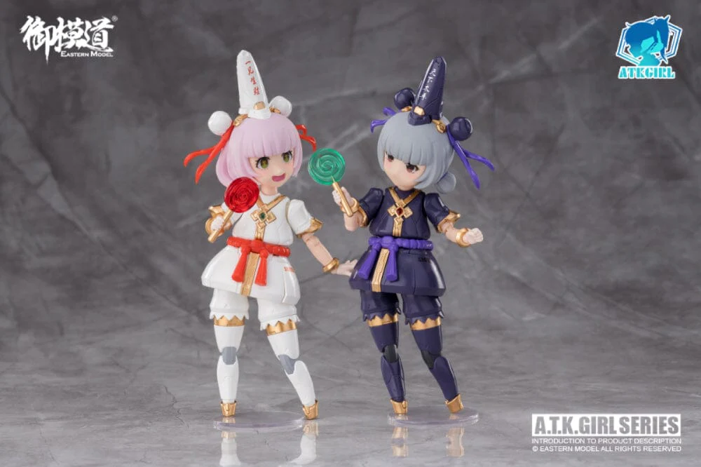A.T.K. Girl Black and White Impermanence Set of 2 Figures (Collection Card Ver.) 1/12 Scale Model Kit - Image 27