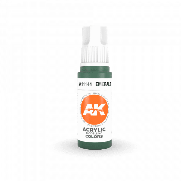 AK Interactive Emerald 3G Acrylic Paint 17ml Bottle - Image 2