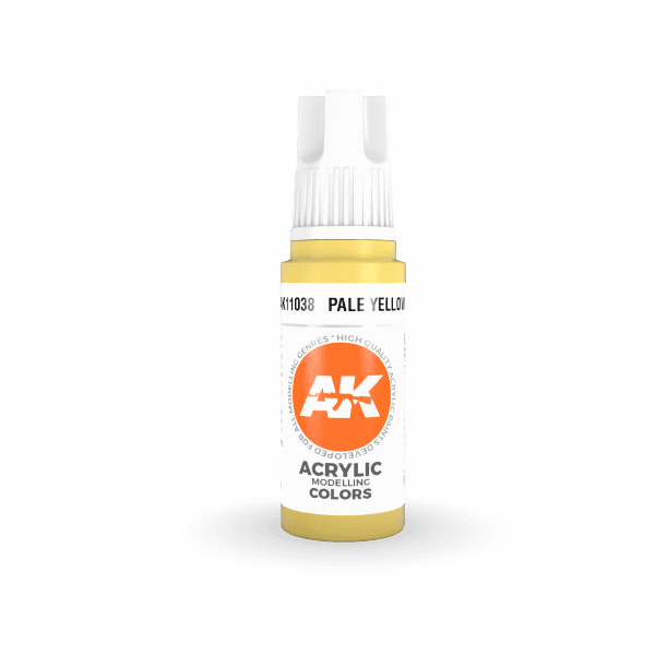 AK Interactive 3rd Gen Acrylic Pale Yellow 17ml - Image 2