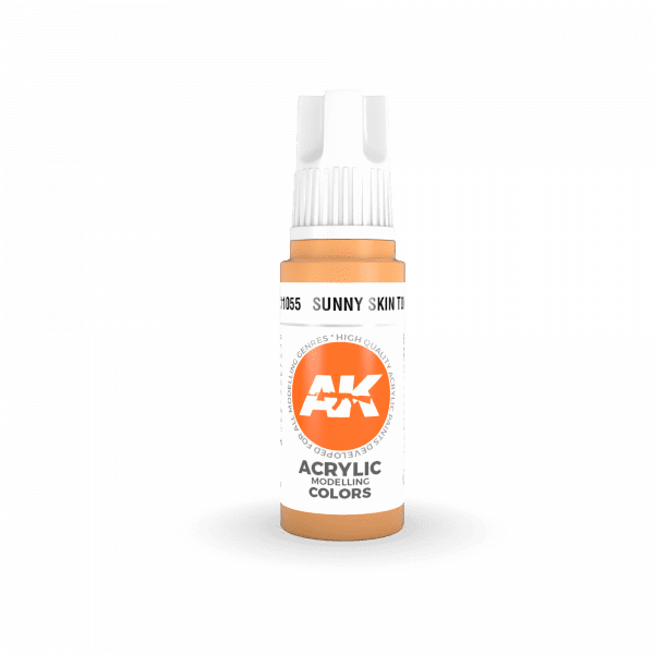 AK Interactive Sunny Skin Tone 3G Acrylic Paint 17ml Bottle - Image 2