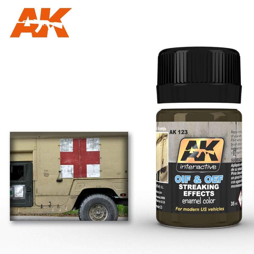 AK Interactive Streaking Effects For OIF & OEF - US Vehicles
