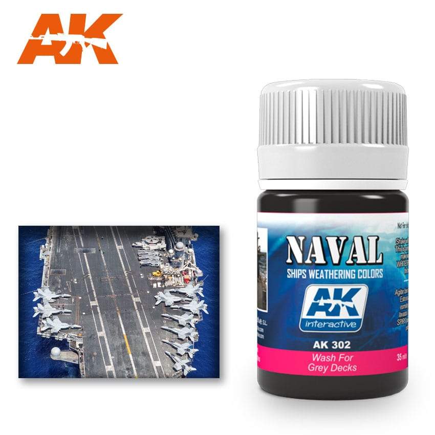 AK Interactive Wash For Grey Decks