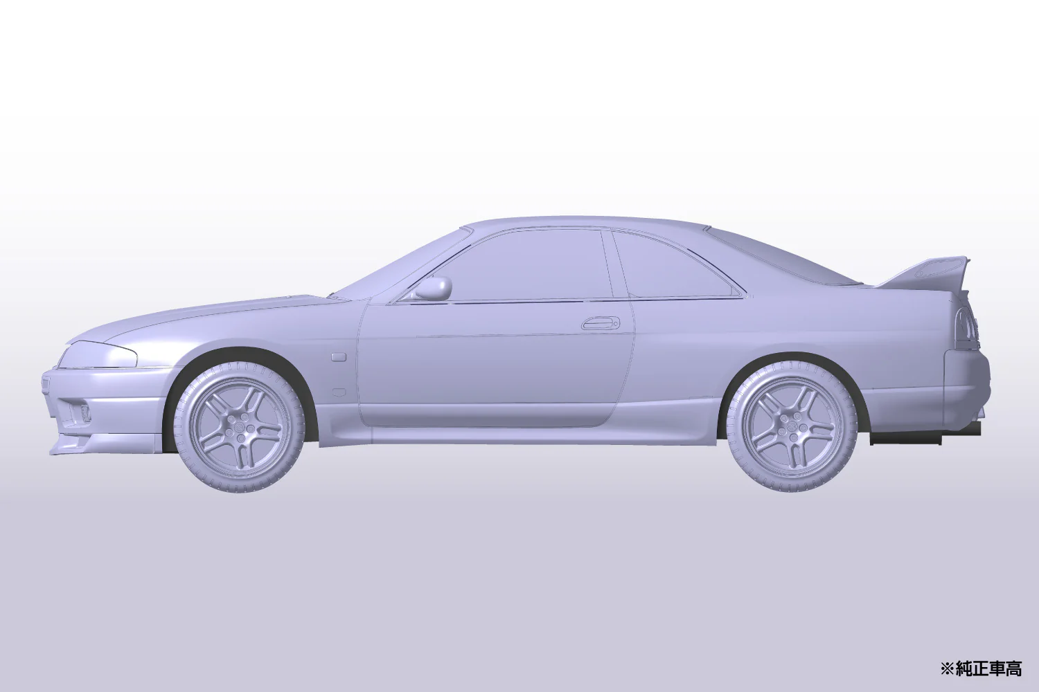 Aoshima 1/32 SNAP KIT #15-B Nissan R33 Skyline GT-R (Black) - Image 4