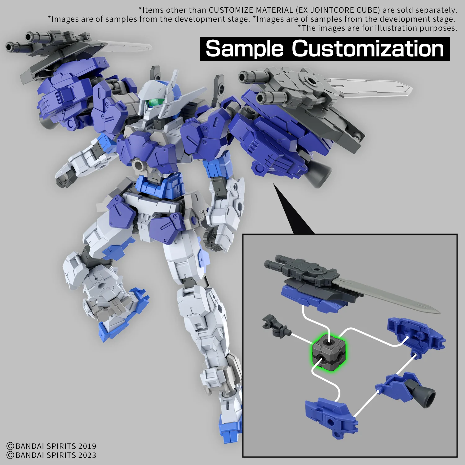 30 Minutes Missions Customize Material (EX Jointcore Cube) 1/144 Scale Model Kit - Image 4