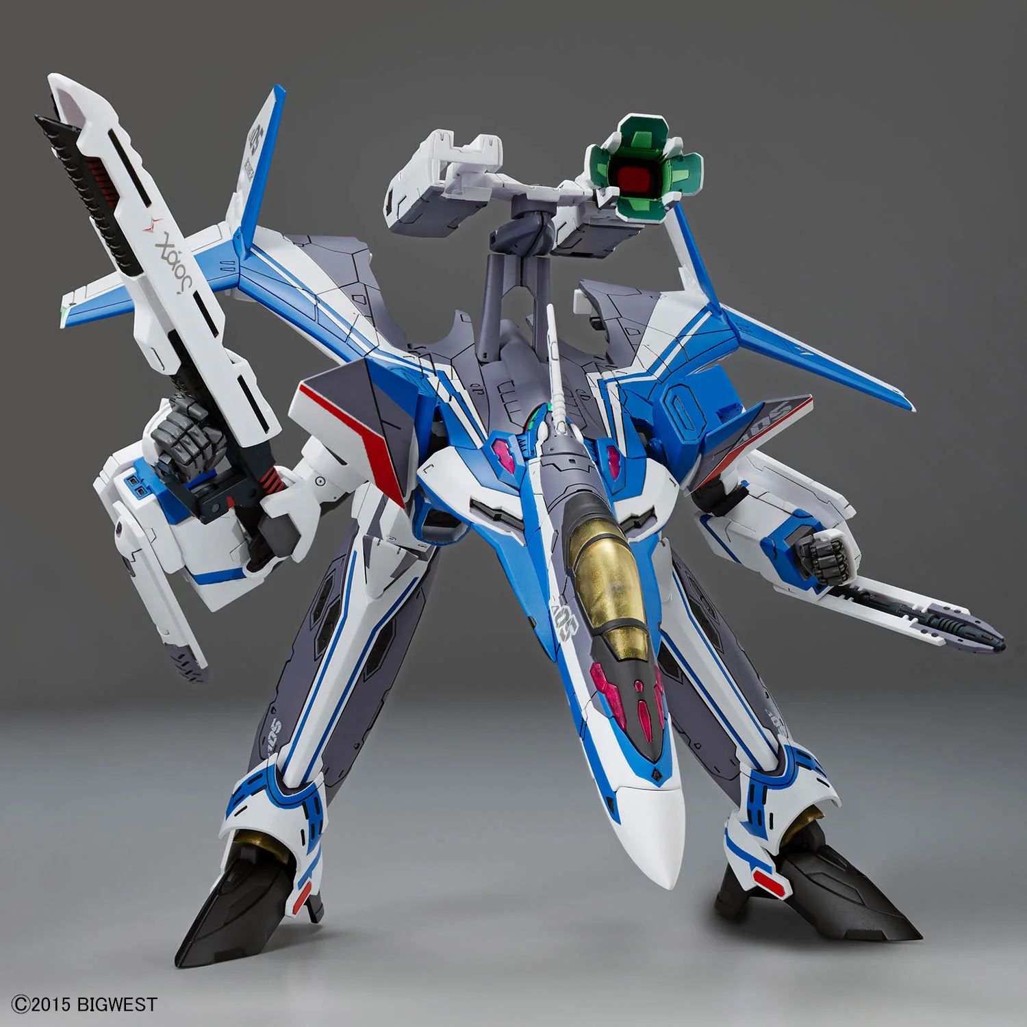Macross Delta HG Hayate Immelmann's VF-31J Siegfried (Deluxe Set Ver.) 1/100 Scale Model Kit - Image 5