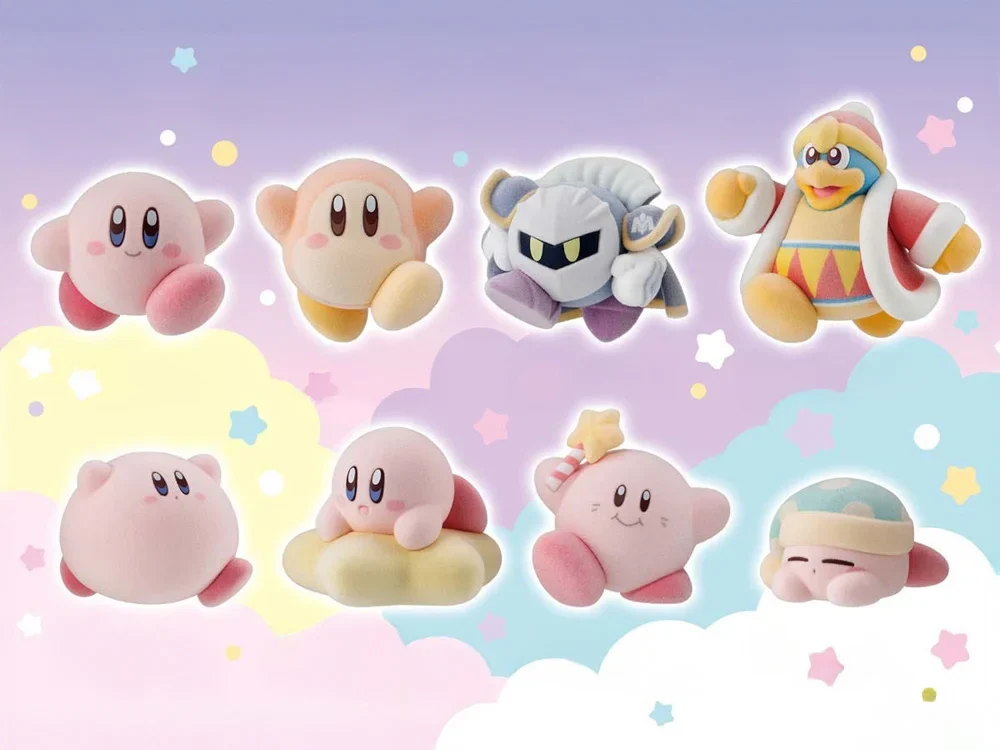 Kirby PuPuPu Boxed Set of 8 Flocked Figures