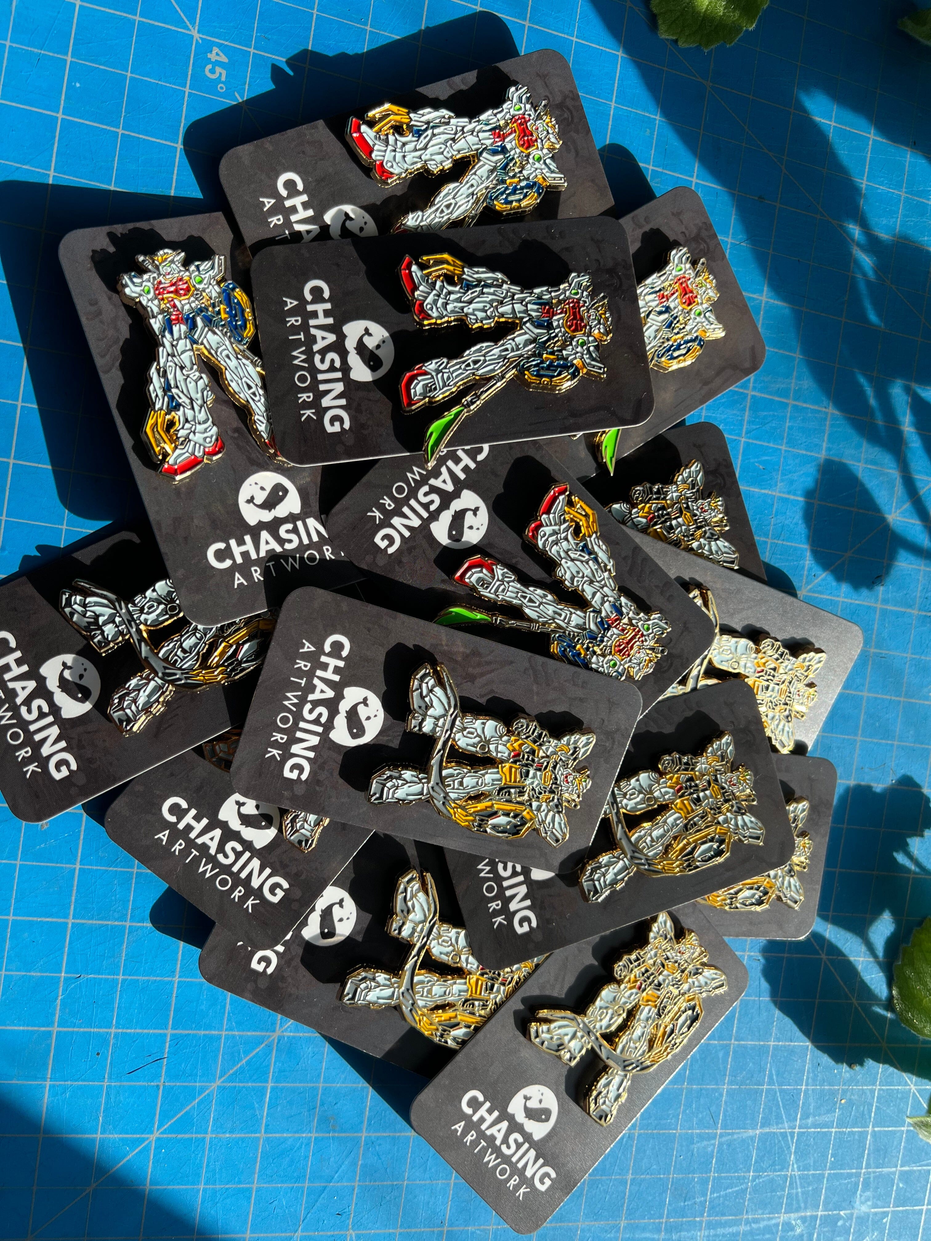 Limited Chasing Artwork Gundam Heavyarms Enamel Pin - Image 6