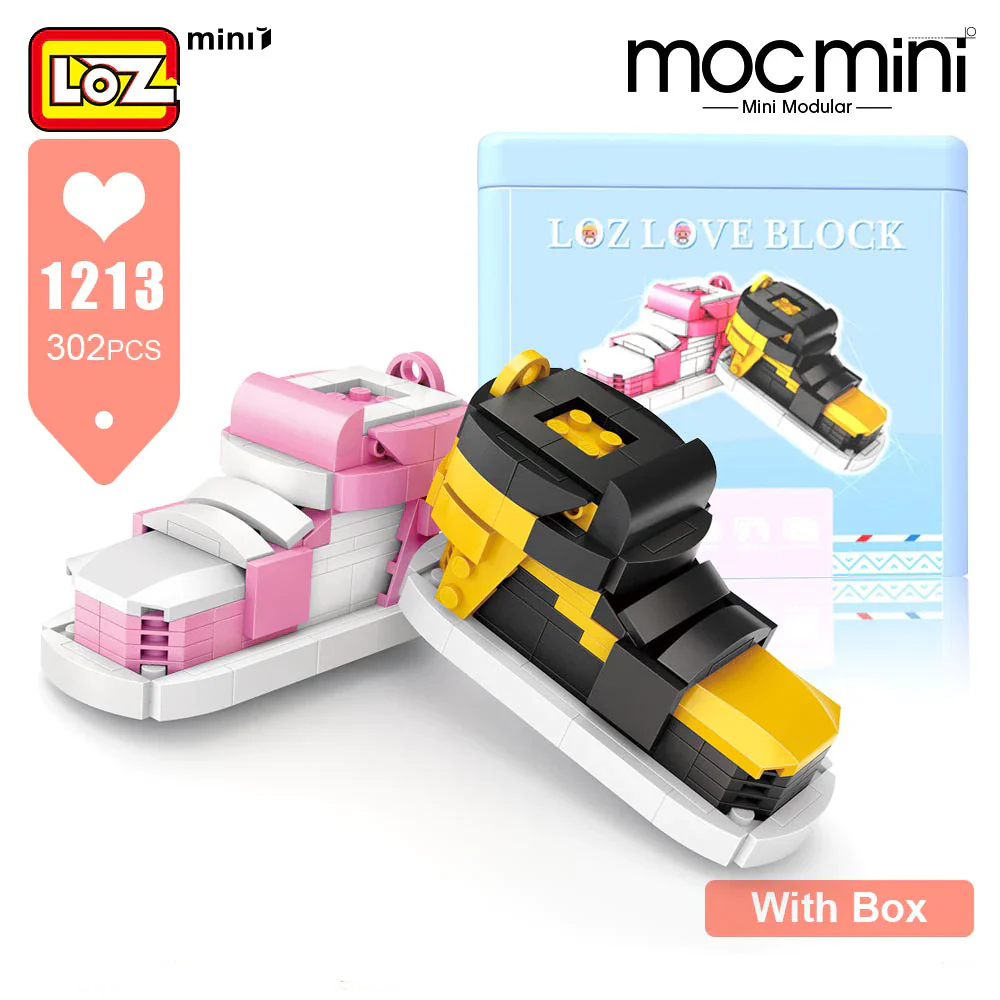 LOZ Love Block 1213 Sports Shoes (Pink & Black)