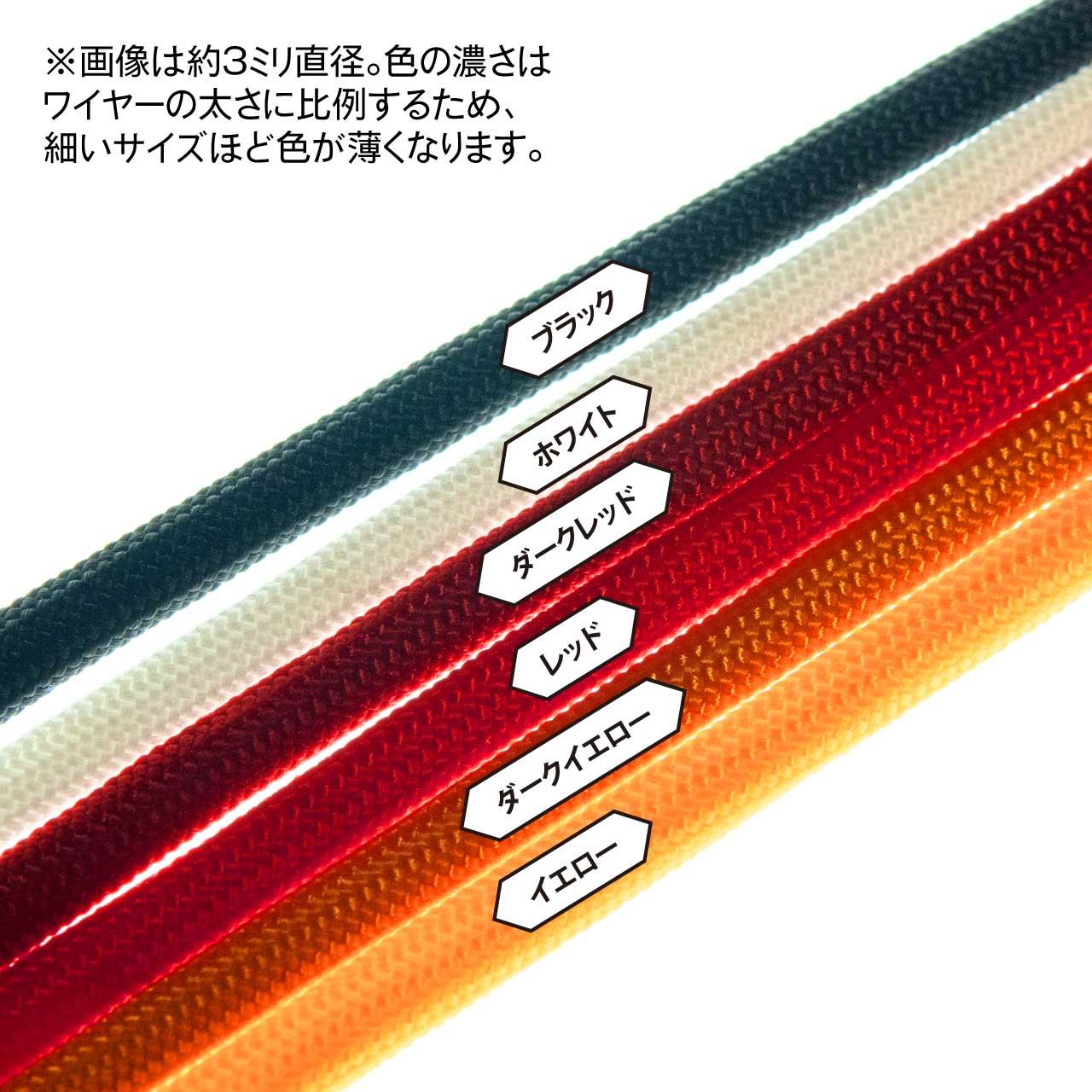Mesh Wire Black About 1.0mm(About 100cm) - Image 5