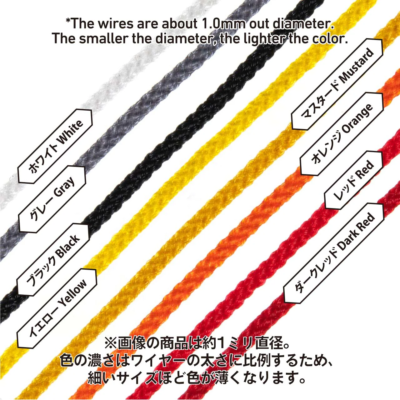 Mesh Wire Gray About 1.0mm(About 100cm) - Image 2