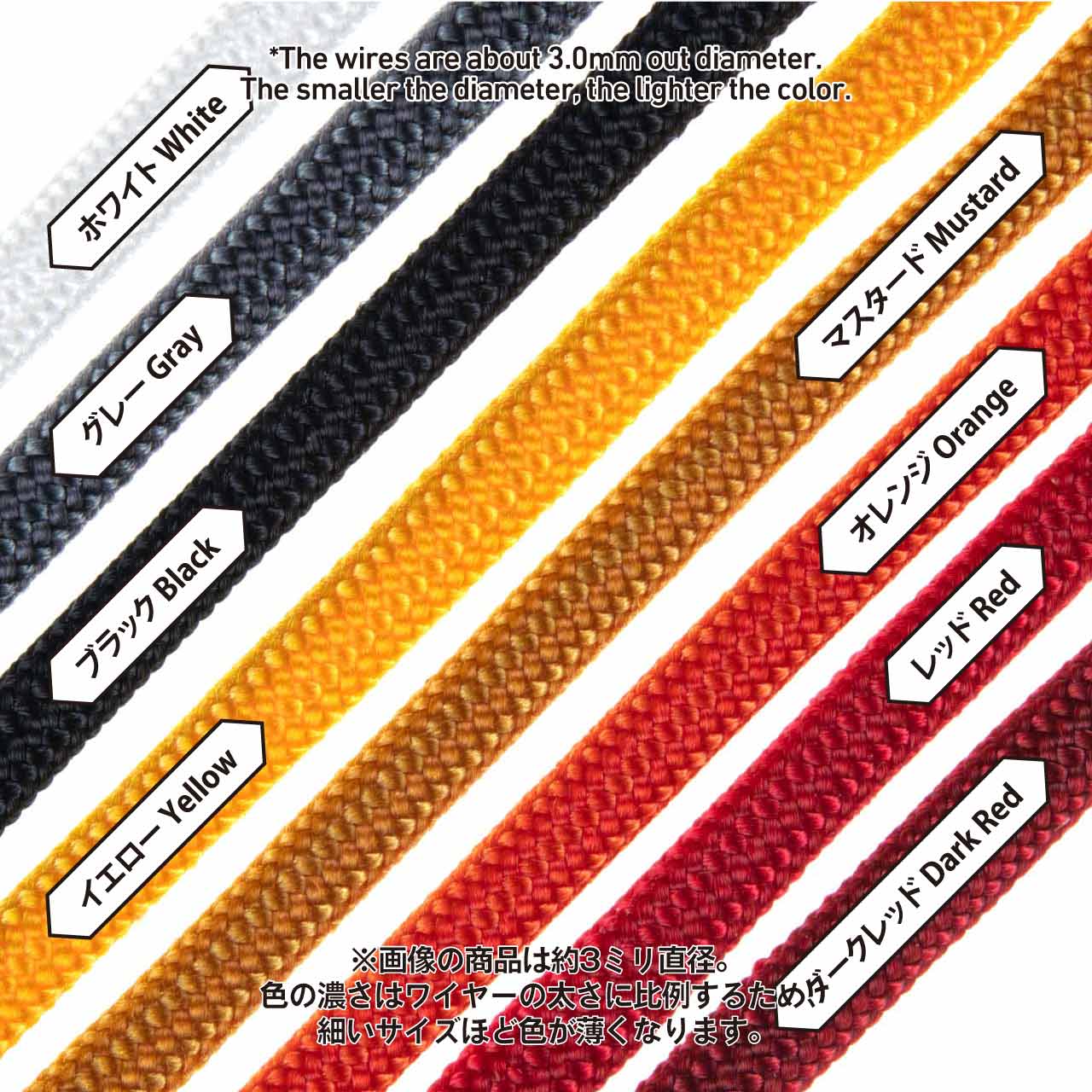 Mesh Wire Yellow About 3.0mm(About 100cm) - Image 2