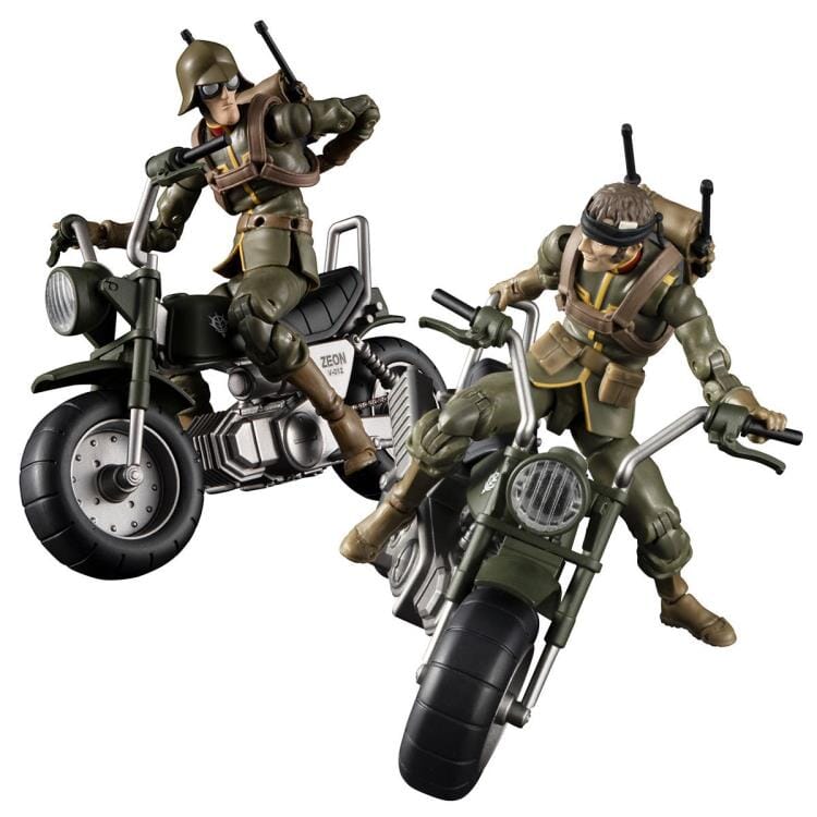 Mobile Suit Gundam G.M.G. Principality of Zeon Team Ramba Ral & Motorcycle Set (With Gift) - Image 14