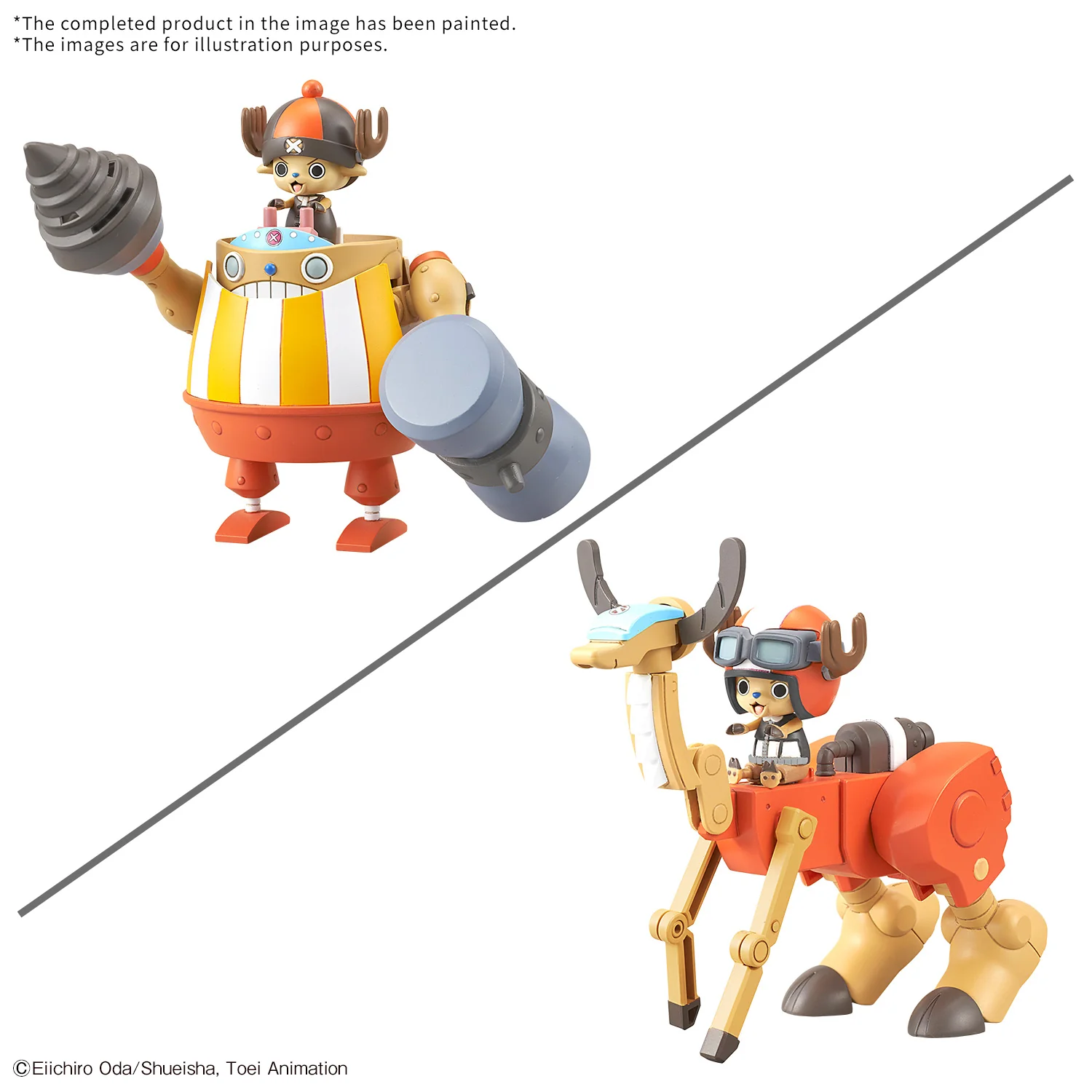 One Piece Chopper Robo 04 Kung Fu Tracer & 05 Walk Hopper Model Kit Set - Image 2