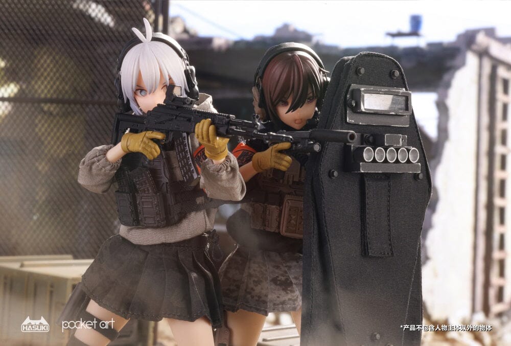Pocket Art Series Uzukirei (Heavy Shield Hand) 1/12 Scale Figure - Image 11