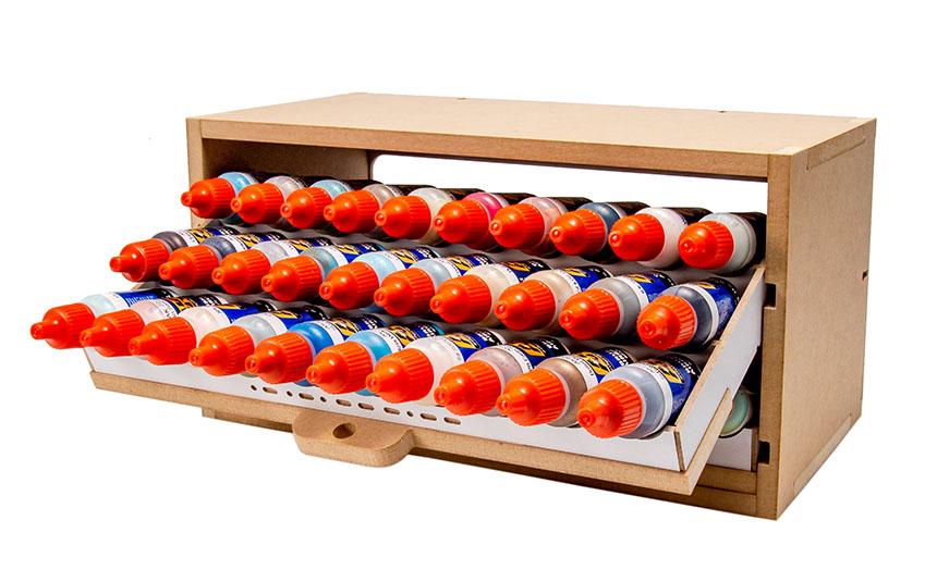 Slide&Tilting Drawer Paint Shelf OPERA-19A (For acrylic, enamel) - Image 13