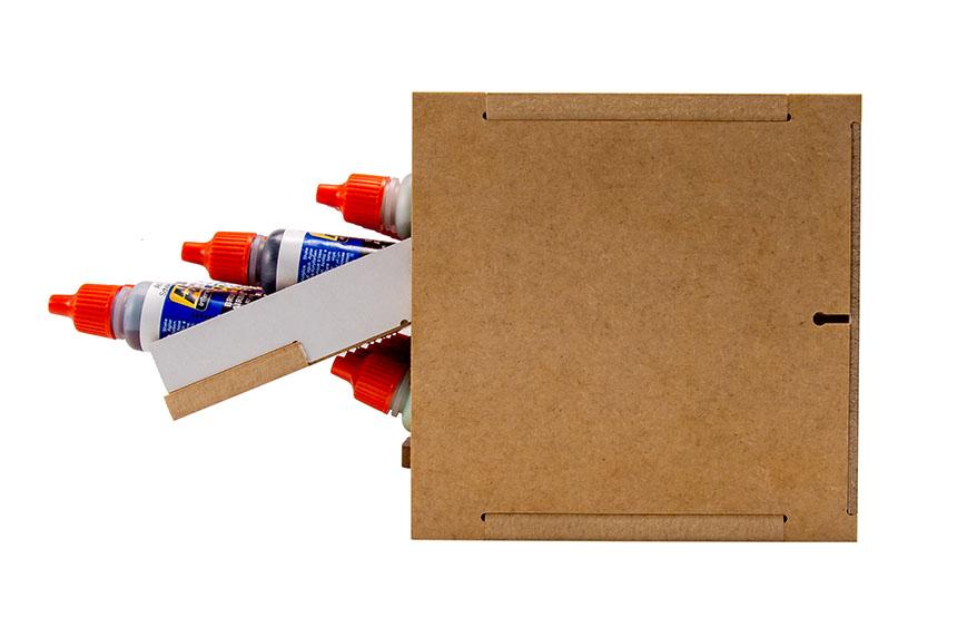 Slide&Tilting Drawer Paint Shelf OPERA-19A (For acrylic, enamel) - Image 15