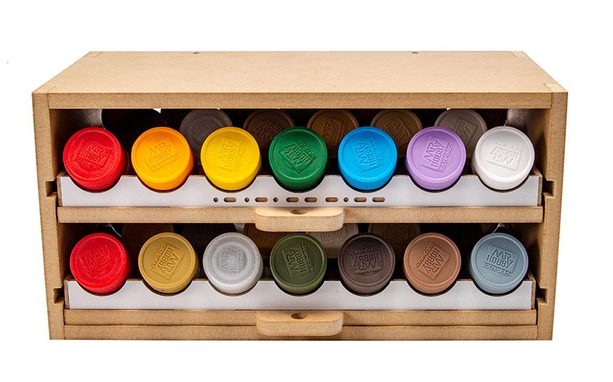 Slide&Tilting Drawer Paint Shelf OPERA-19A (For acrylic, enamel) - Image 16
