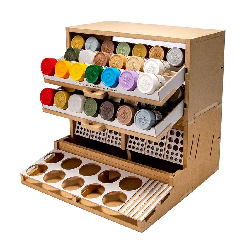 Slide&Tilting Drawer Paint Shelf OPERA-19A (For acrylic, enamel) - Image 19