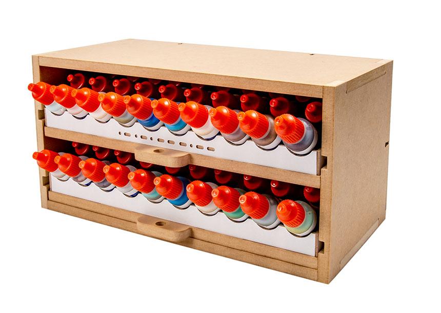 Slide&Tilting Drawer Paint Shelf OPERA-19A (For acrylic, enamel) - Image 2