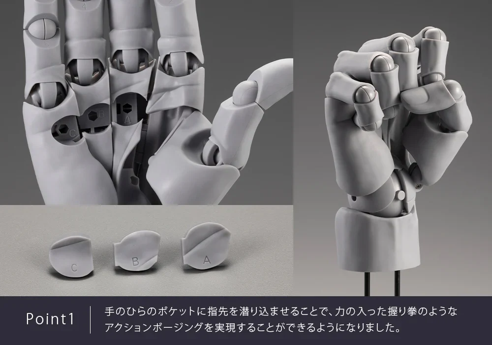 Takahiro Kagami Artist Support Item Hand Model (Men's Right Hand Gray Ver.) - Image 10
