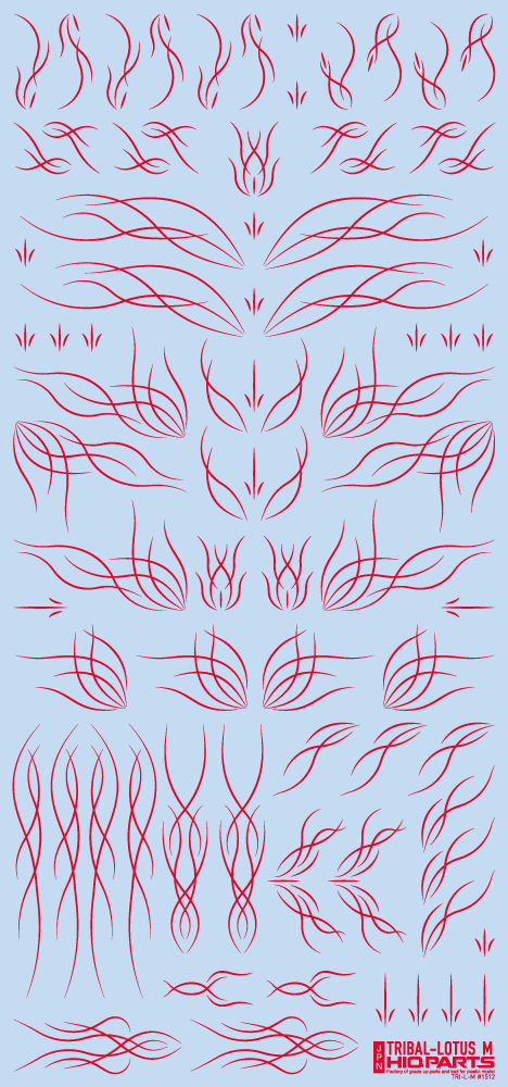 Tribal Lotus M Red(1pc)