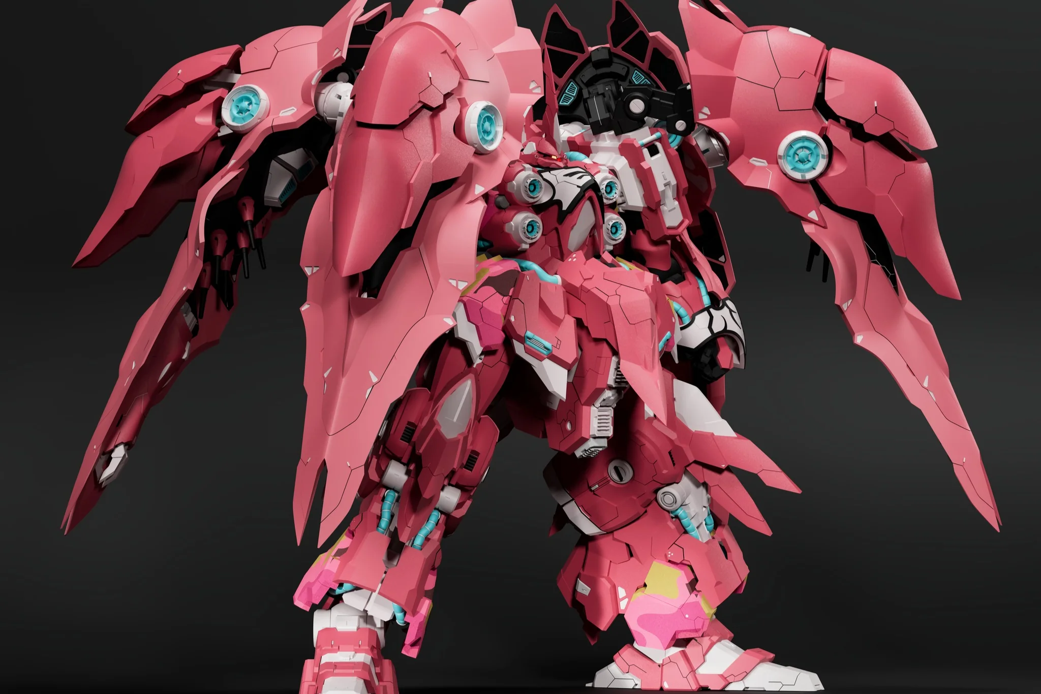 Twelve Models 1/100 scale Reverse War model kit (Pink)