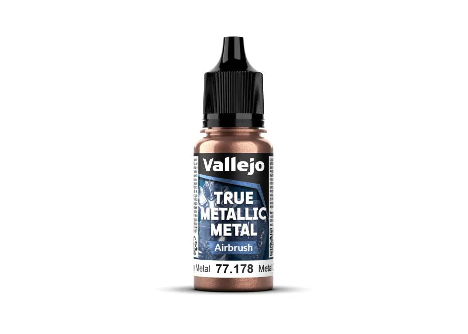 Vallejo 18ml Bottle Rusty Metal (Airbrush) True Metallic Metal
