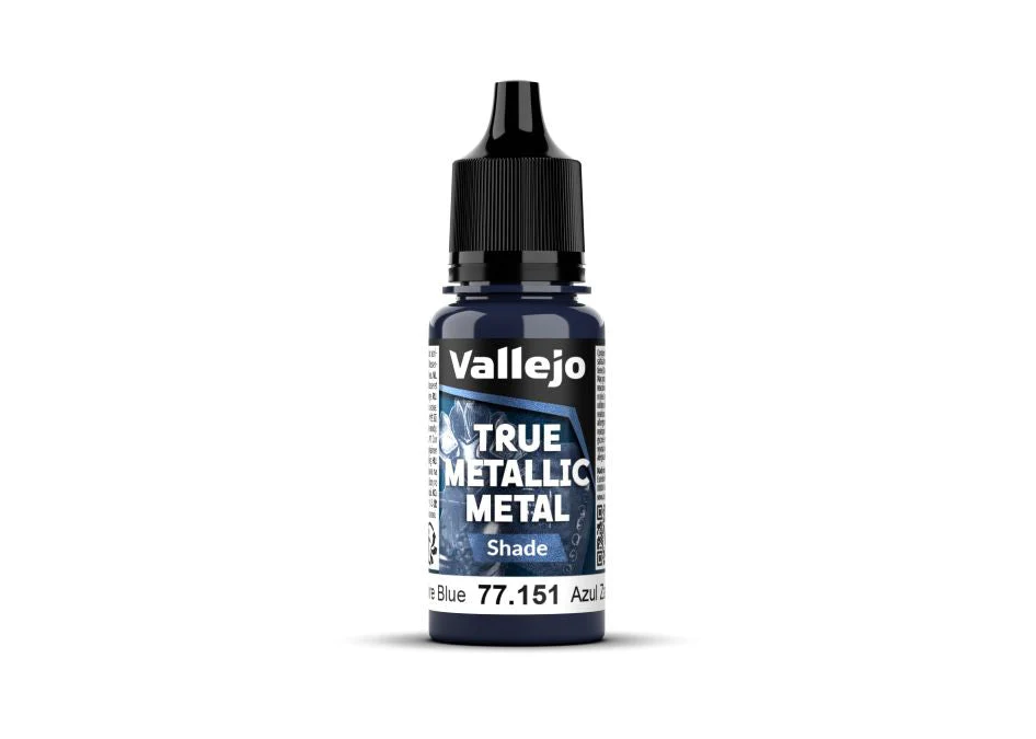 Vallejo 18ml Bottle Sapphire Blue (Shade) True Metallic Metal